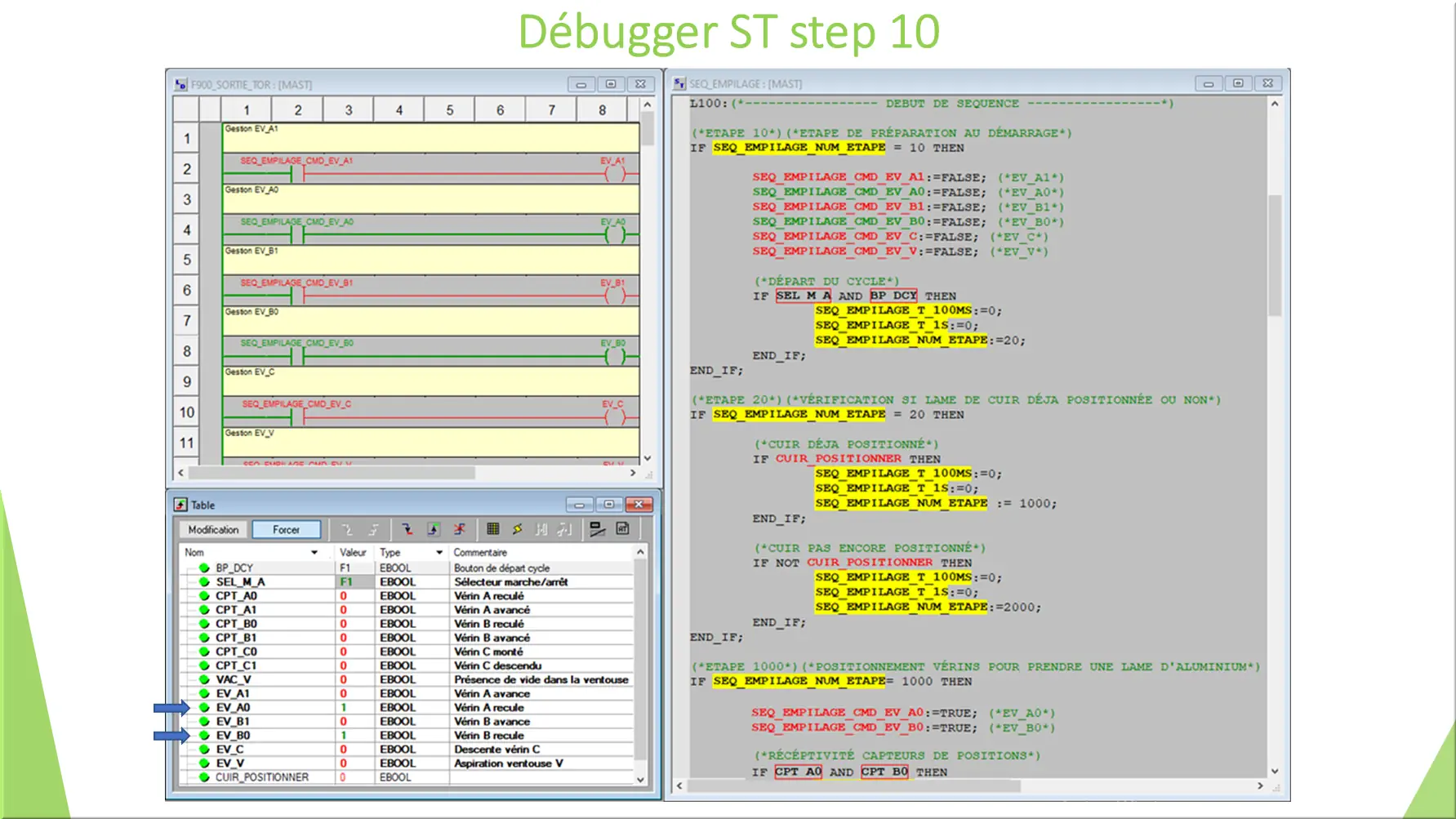 Débugger ST step 10